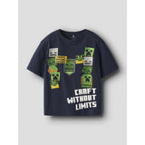 Name It Navy Blazer Nkmnels Minecraft Ss Nreg Topp Box Bfu