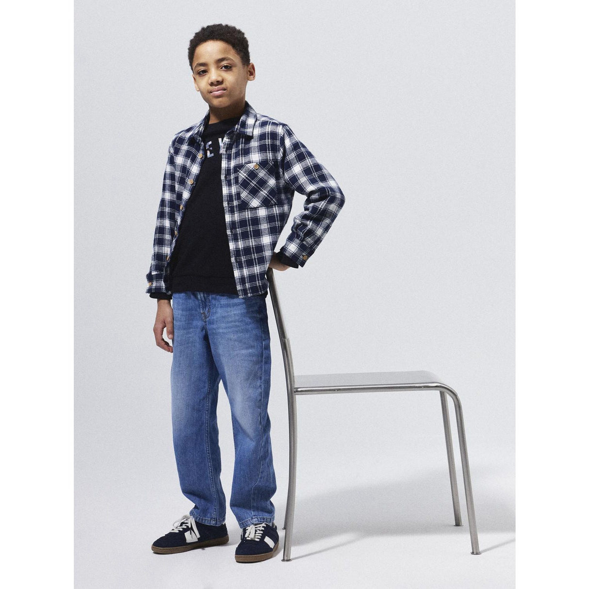 Name It Navy Blazer Nkmsunda Ls Nreg Skjorta