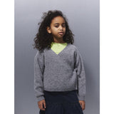 Name It Grey Melange Nkfsanie Ls Stickad