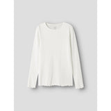 Name It Cloud Dancer Nkfvibse Ls Slim Topp