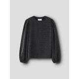 Name It Black Nkfroisin Ls Topp