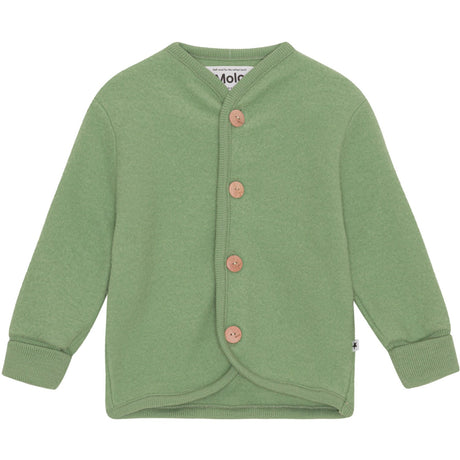 Molo Moss Green Umber Fleece Jacka