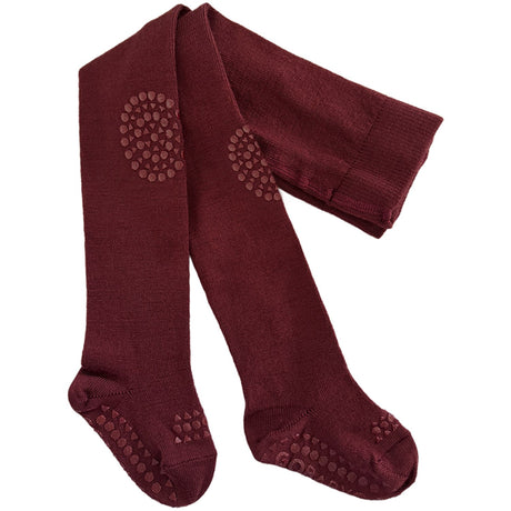 Gobabygo Wine Red Crawling Strumpbyxar Merino Ull
