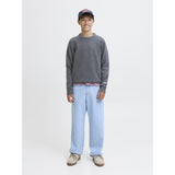 Jack & Jones Junior Dark Grey Melange Jornorrebro Stickad Crew Neck Ln Jnr