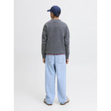 Jack & Jones Junior Dark Grey Melange Jornorrebro Stickad Crew Neck Ln Jnr