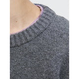 Jack & Jones Junior Dark Grey Melange Jornorrebro Stickad Crew Neck Ln Jnr