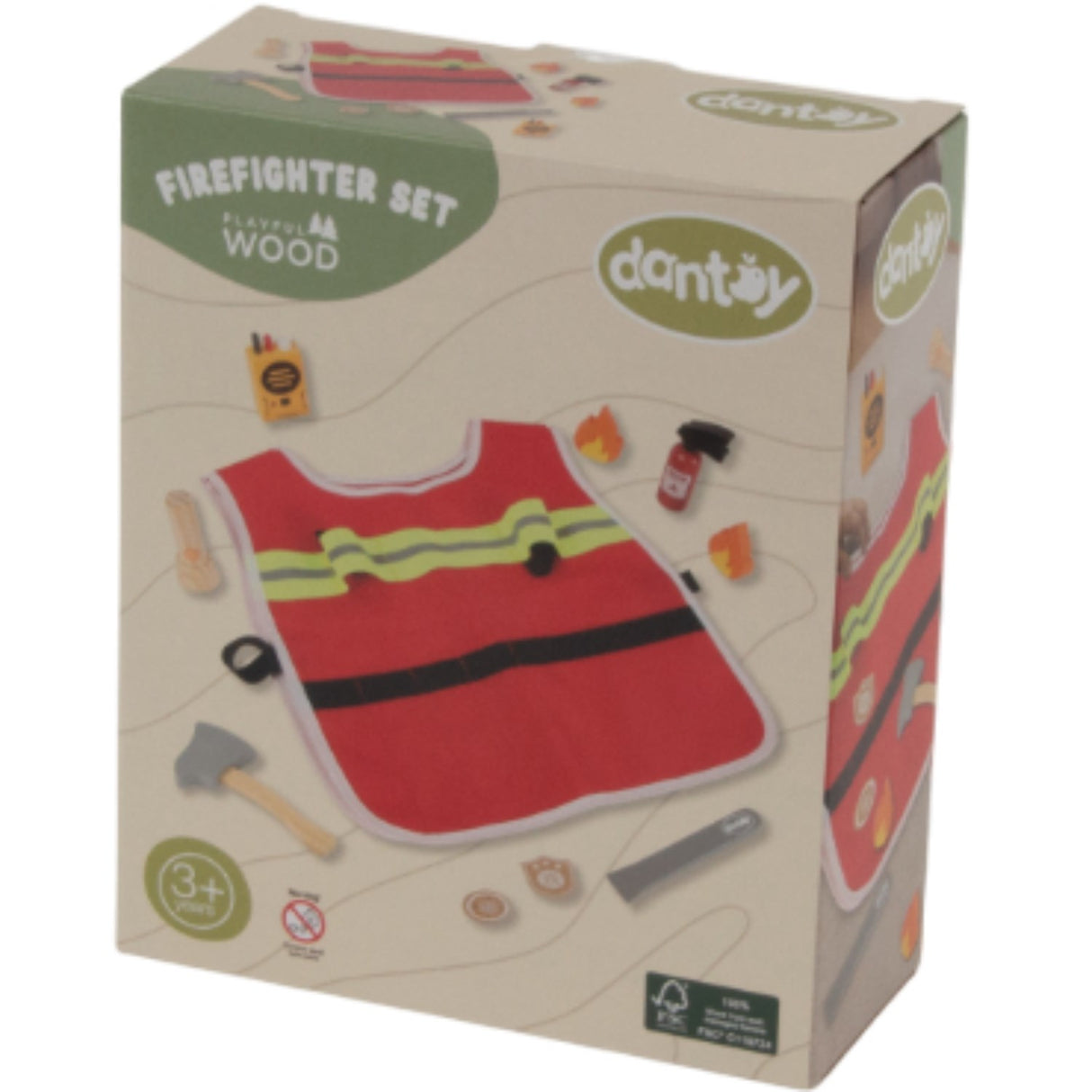 Dantoy Brandmand Sett Träd I Presentlåda 10 Dele