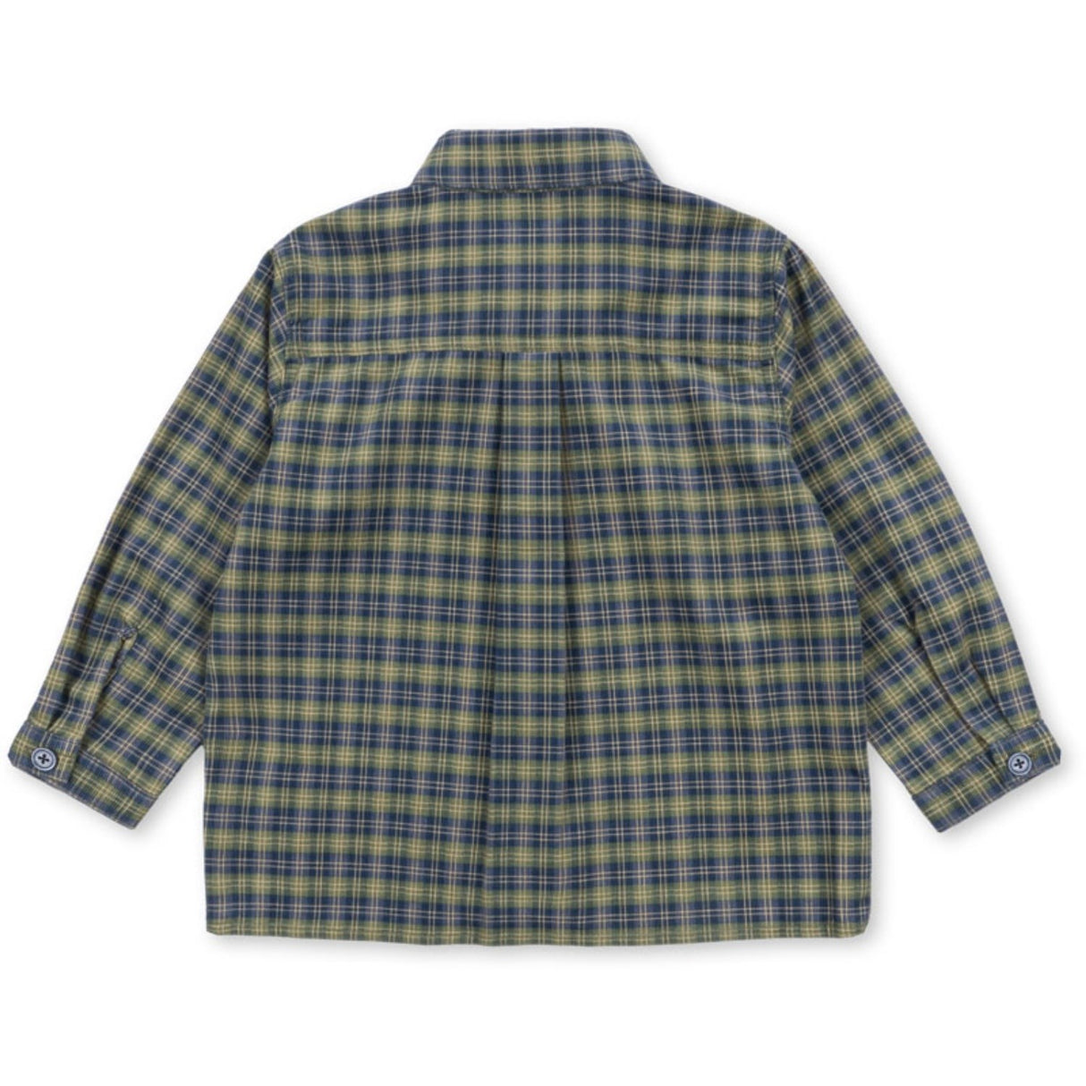 Konges Sløjd Laurel Blue Check Cara Ls Skjorta GOTS