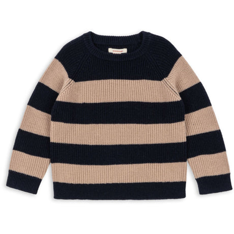 Konges Sløjd Blue Stripe Vitum Stickad Sweater