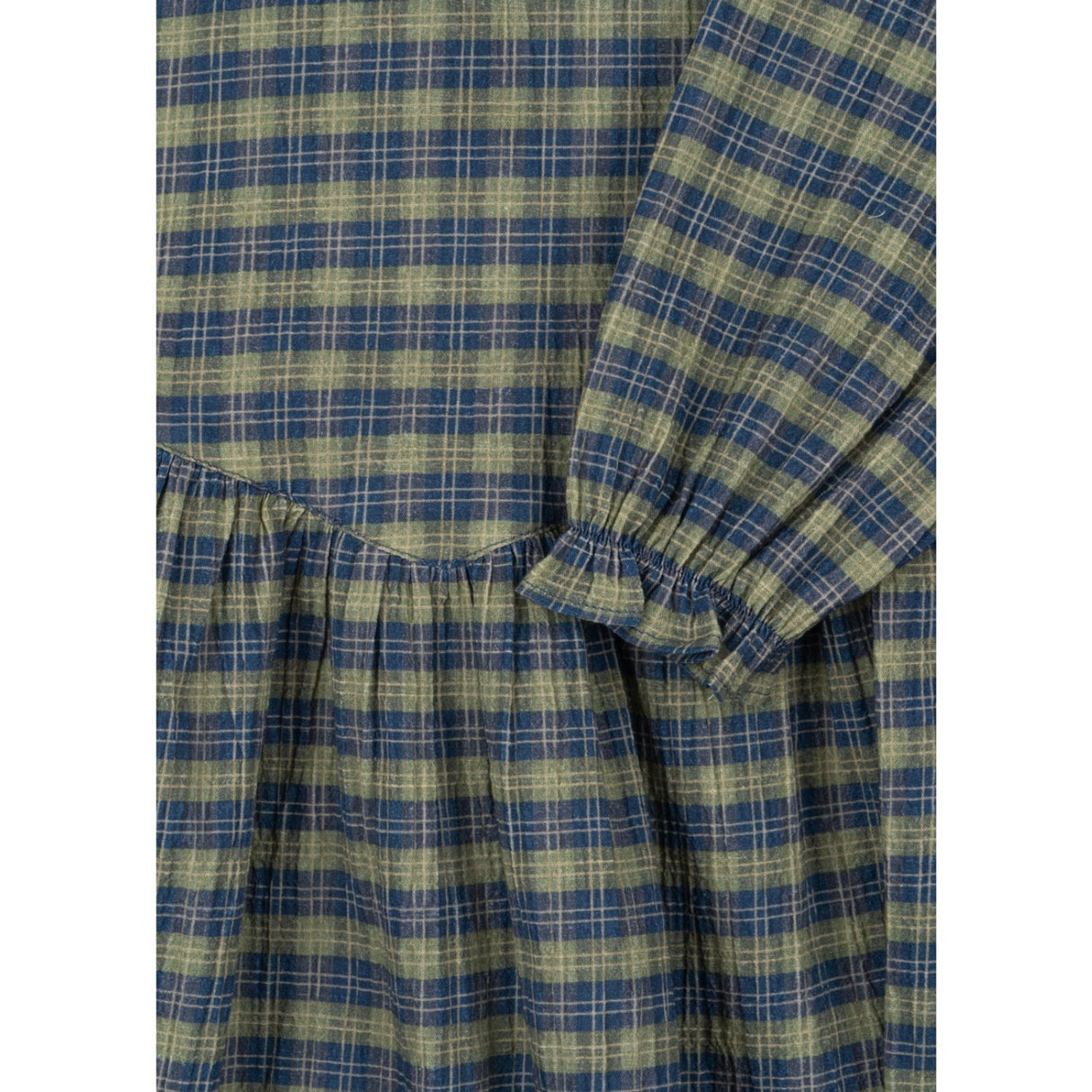 Konges Sløjd Laurel Blue Check Terre Klänning GOTS