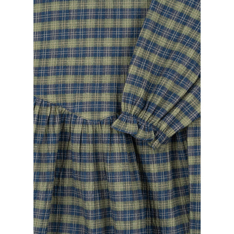 Konges Sløjd Laurel Blue Check Terre Klänning GOTS