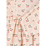 Konges Sløjd Cherry Pink Motif Cianna Ls Rosett Klänning GOTS