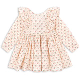 Konges Sløjd Cherry Pink Motif Cianna Ls Rosett Klänning GOTS