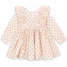 Konges Sløjd Cherry Pink Motif Cianna Ls Rosett Klänning GOTS