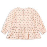 Konges Sløjd Cherry Pink Motif Cianna Blus GOTS