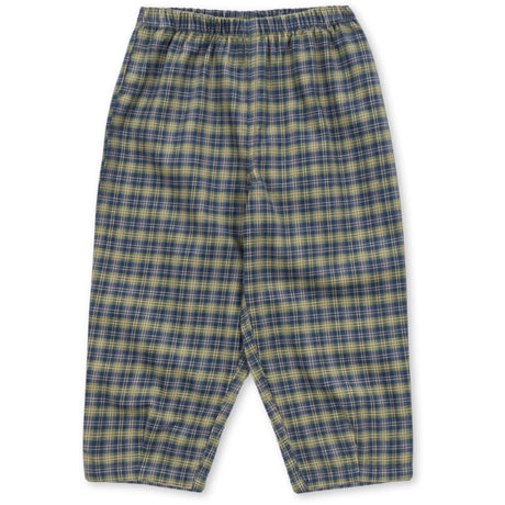 Konges Sløjd Laurel Blue Check Cara Byxor GOTS