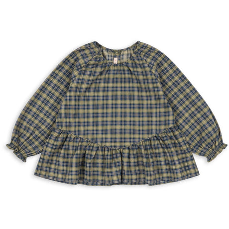 Konges Sløjd Laurel Blue Check Terre Blus GOTS