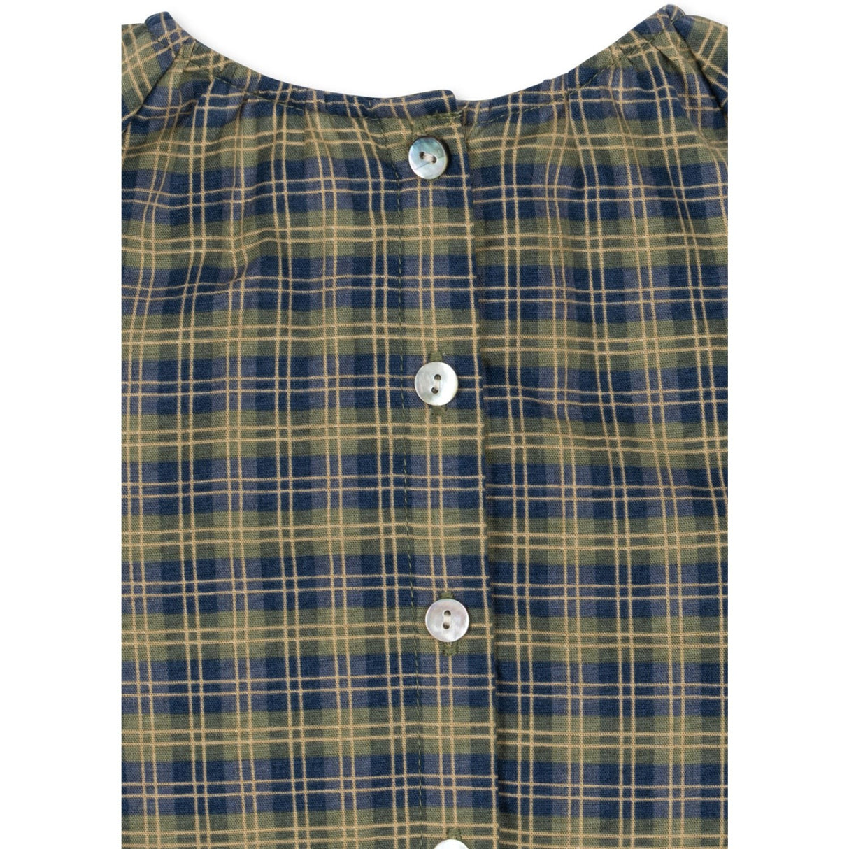 Konges Sløjd Laurel Blue Check Terre Blus GOTS