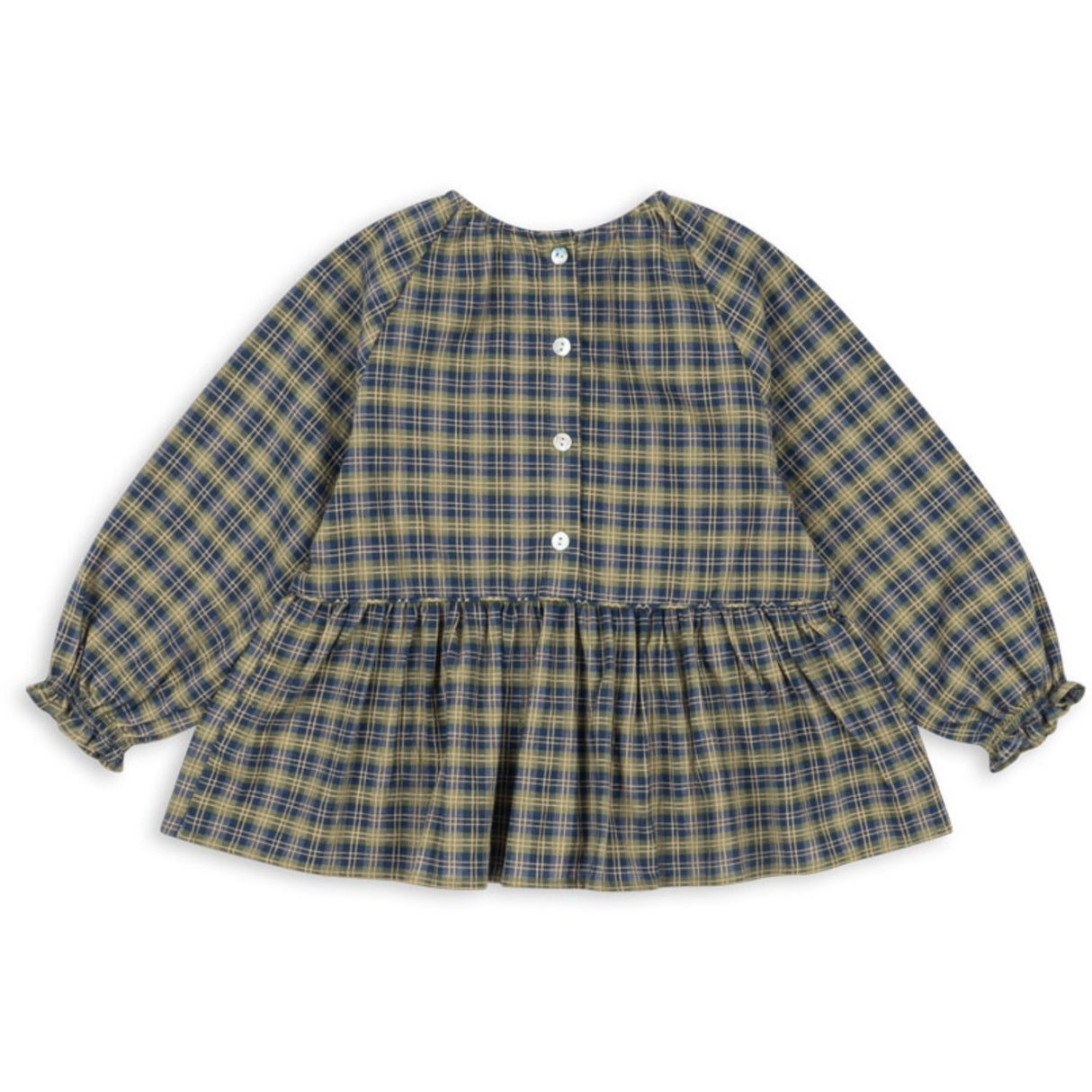 Konges Sløjd Laurel Blue Check Terre Blus GOTS