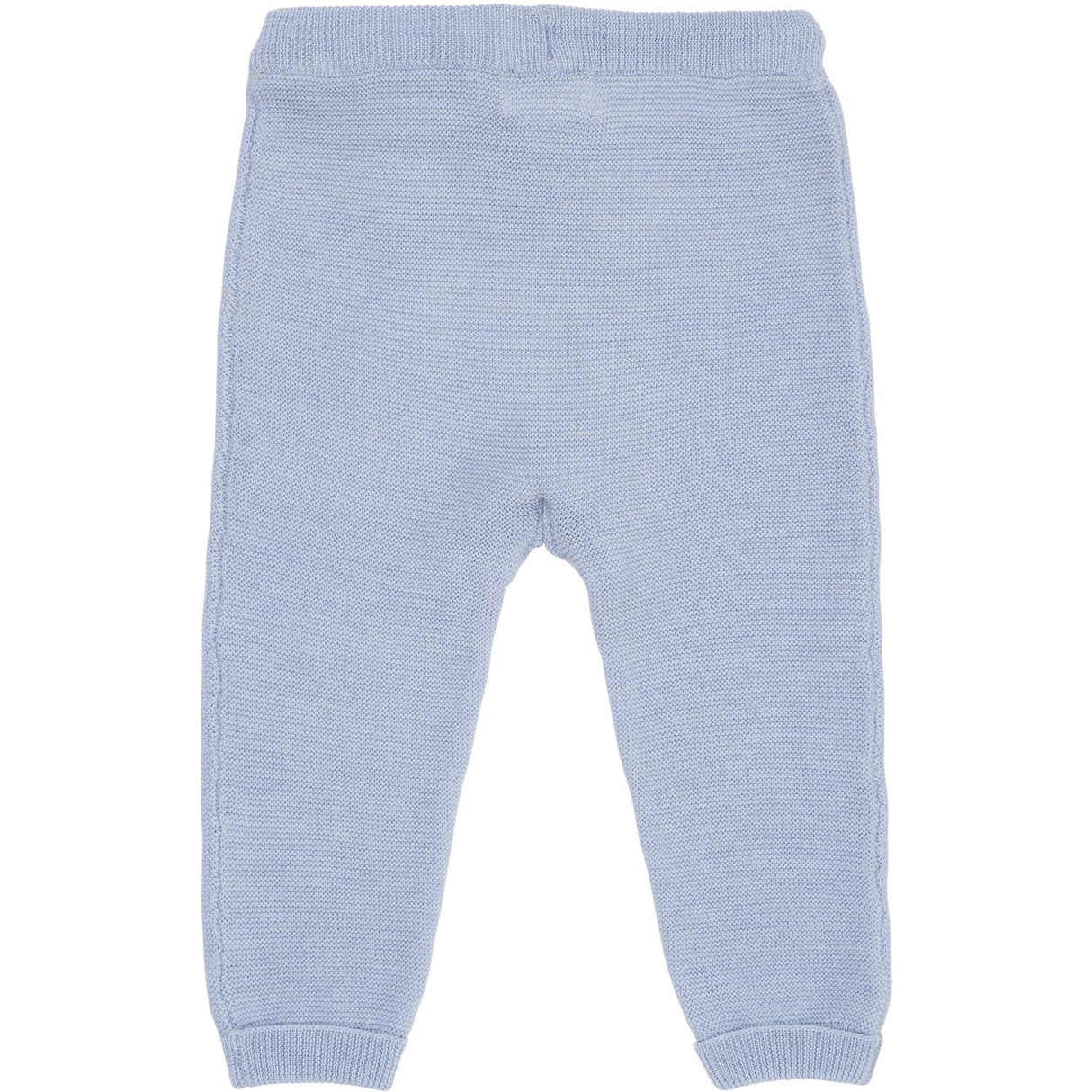 COPENHAGEN COLORS Dusty Blue Merino Baby Leggings In Garter Stitch