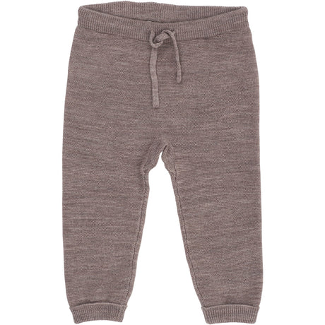 COPENHAGEN COLORS Natural Mel Merino Baby Leggings In Garter Stitch