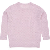 COPENHAGEN COLORS Lavender Merino Classic Pointelle Blus