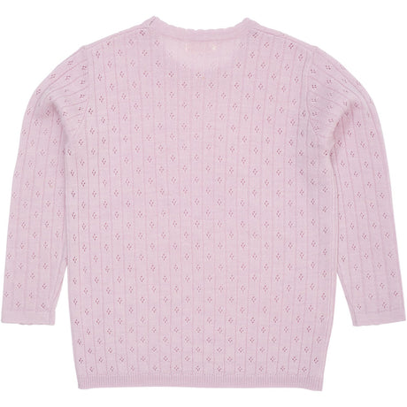 COPENHAGEN COLORS Lavender Merino Classic Pointelle Blus