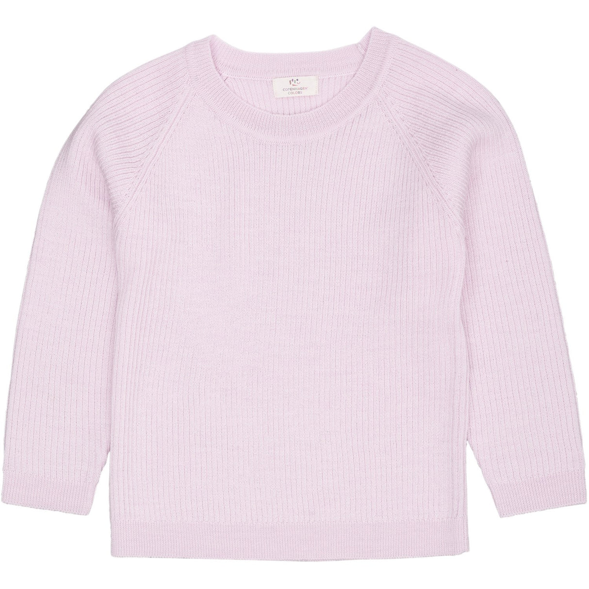 COPENHAGEN COLORS Lavender Merino Classic Rib Blus