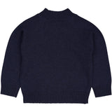 COPENHAGEN COLORS Navy Pull Över W Sköldpadda Neck
