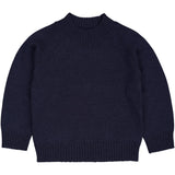 COPENHAGEN COLORS Navy Pull Över W Sköldpadda Neck