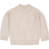 COPENHAGEN COLORS Pale Cream Mel. Pull Över W Sköldpadda Neck