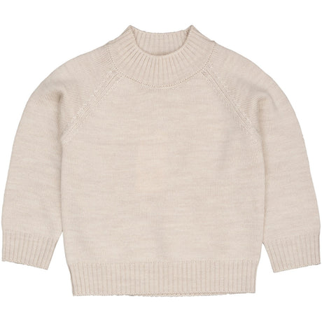 COPENHAGEN COLORS Pale Cream Mel. Pull Över W Sköldpadda Neck