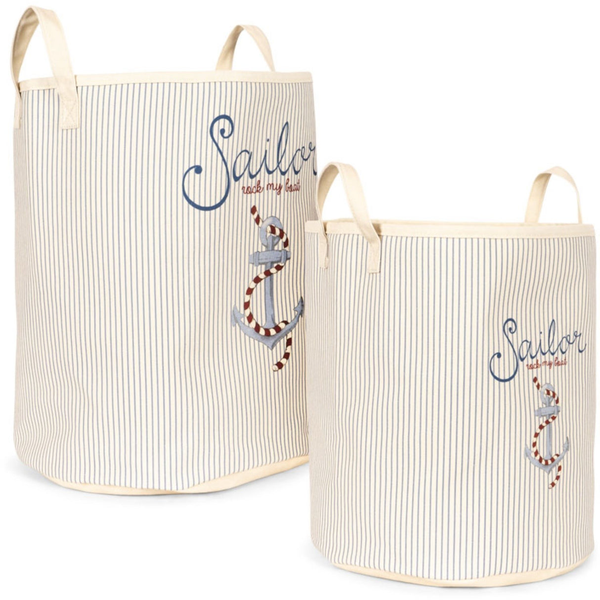 Konges Sløjd Sailor Stripe Leksak Förvaring Bags Sett