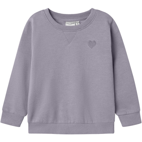 Name It Lavender Gray Nmfvima Ls Sweat Bru Noos