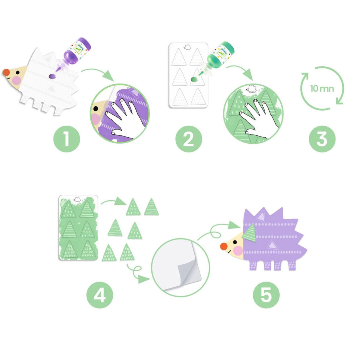 Djeco Kreativ Målning, Små Former