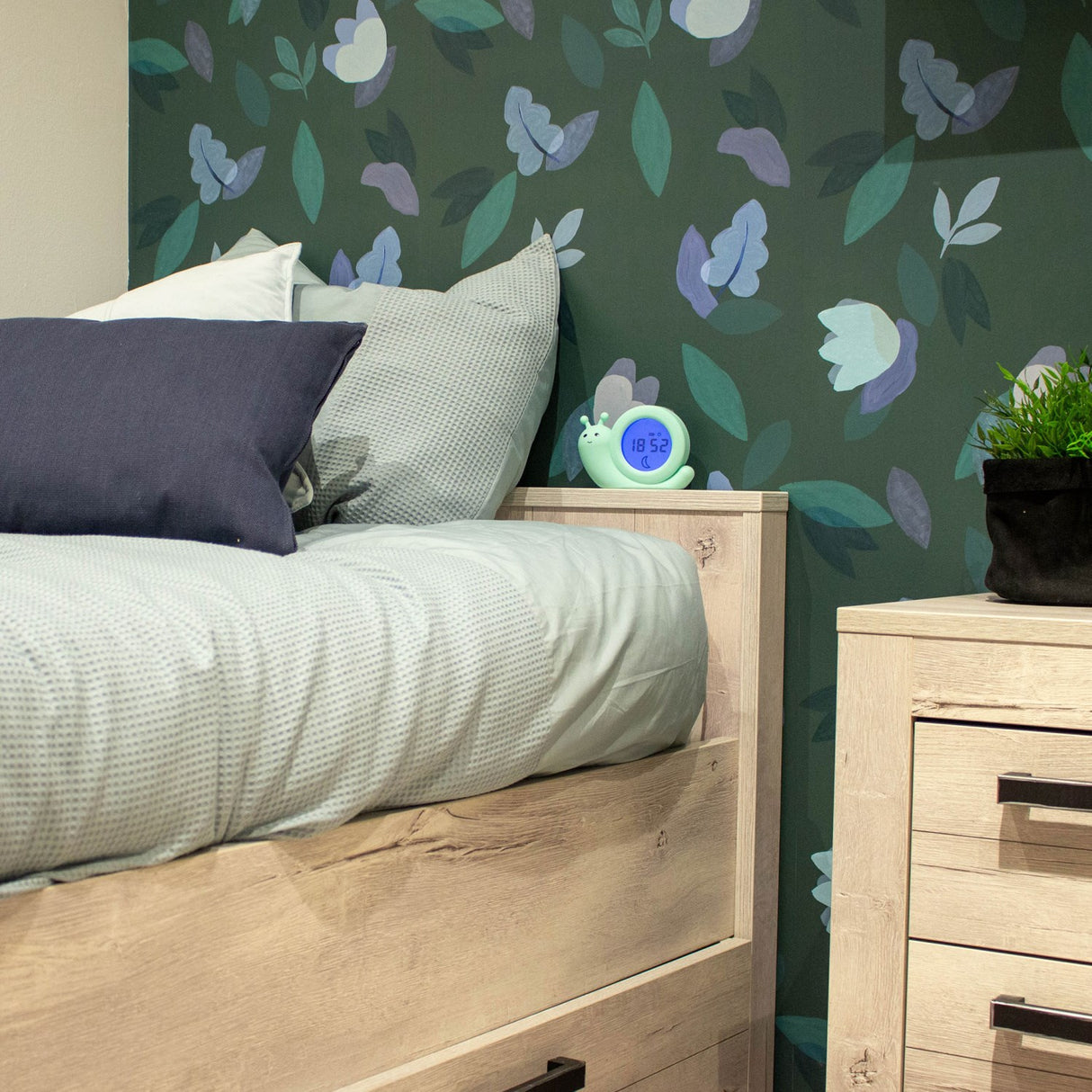 Alecto Green Sleep Trainer Night Light Och Alarm Clock