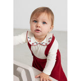 MarMar Cotton Rayon Knit Solid Hibiscus Red Perrin Byxor