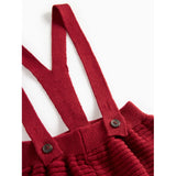 MarMar Cotton Rayon Knit Solid Hibiscus Red Perrin Byxor