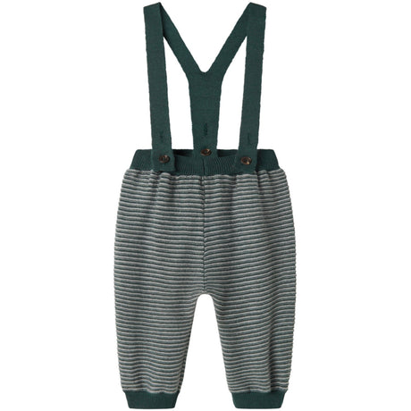 MarMar Cotton Rayon Knit Stripe Dark Leaf Stripe Perrin Byxor