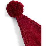 MarMar Cotton Rayon Knit Cable Hibiscus Red Alfen Christmas Mössa