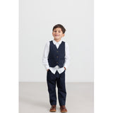 MarMar Herringbone Twill Pilot Navy Piper Byxor