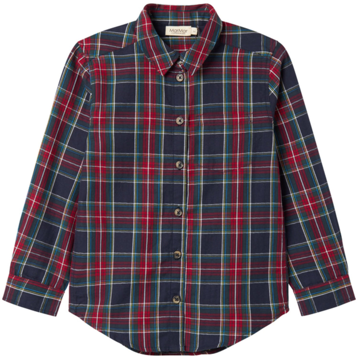 MarMar Check Pilot Navy Check Tommy Skjorta