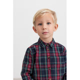 MarMar Check Pilot Navy Check Tommy Skjorta
