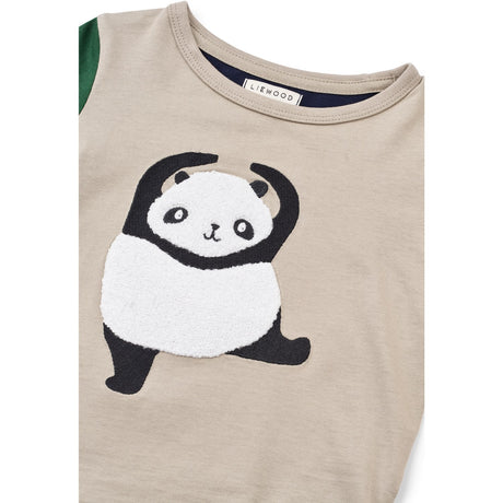 LIEWOOD Panda / Mist / Classic Navy Multi Mix Apia Placement Blus