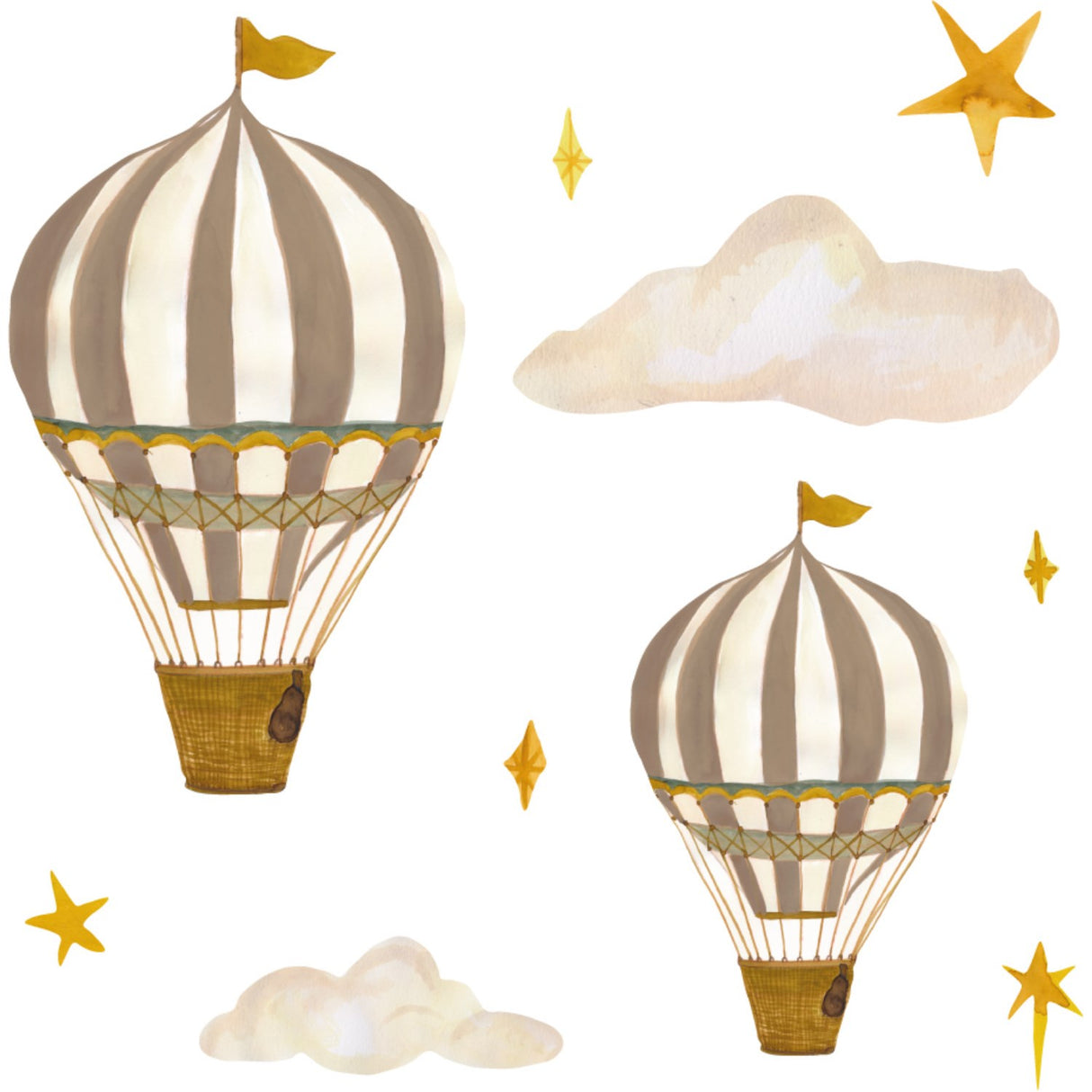 That's Mine Brown Wallsticker Dreamy Balloons