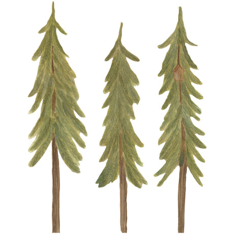 That's Mine Green Wallsticker Pinetrees Small