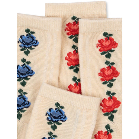 Konges Sløjd Rose Mix 2 Pack Fine Jaquard Strumpor