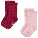 Konges Sløjd Heart Mix 2 Pack Fine Jaquard Strumpor