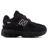New Balance Black 2002 Kids Hook & Loop Sneakers