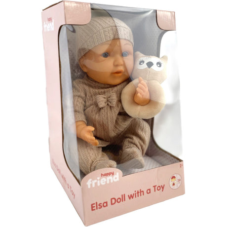 Happy Friend Elsa Docka 38 Cm Med A Leksak Brown Dräkt